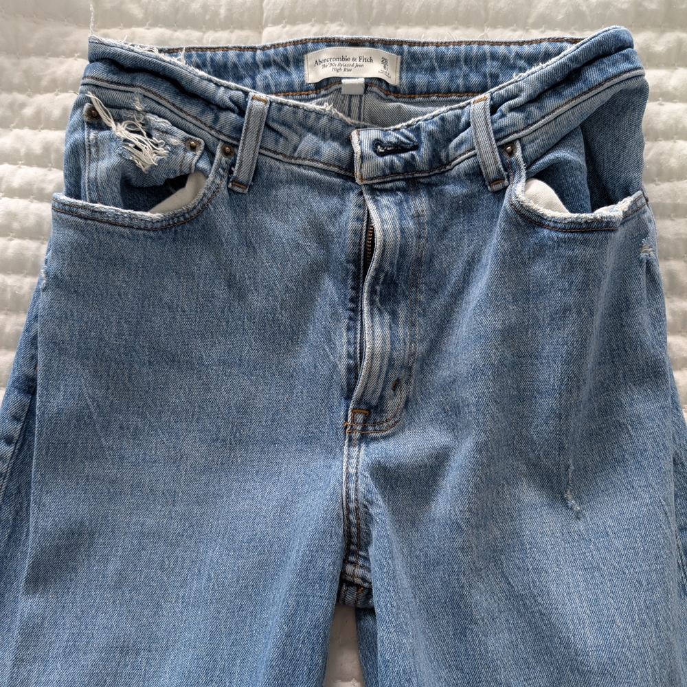 Abercrombie & Fitch Distressed Denim Jeans
